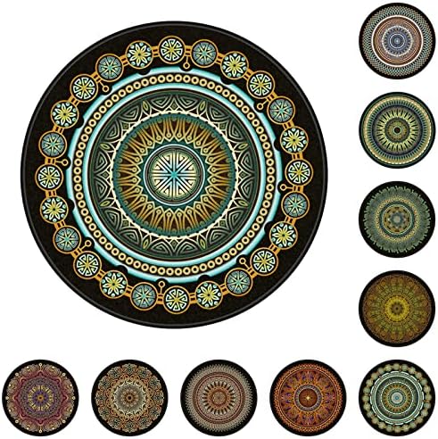 Chair Mat for Hardwood Floor Anti-Slip Floor Protector Round Gaming Computer by GZQIAWY