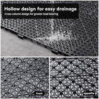 8PCS Interlocking Drainage Mat, Cushioning Floor Tiles Mats - Image 5