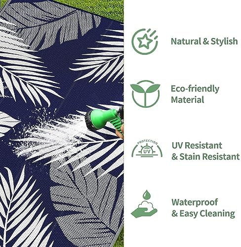 GENIMO Outdoor Rug, Waterproof Plastic Rugs 10'x14' - Image 6