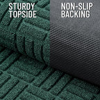 OLANLY Front Door Mat Outside Entrance 59x23, Heavy-Duty Rubber Doormat - Image 3