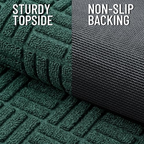 OLANLY Front Door Mat Outside Entrance 59x23, Heavy-Duty Rubber Doormat - Image 3
