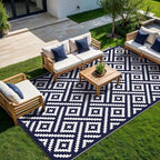 GENIMO Outdoor Rug, Waterproof Plastic Rugs 10'x14' - Image 6
