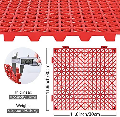 ToLanbbt Modular Interlocking Cushion 12P 11.8" x 11.8" Interlocking Rubber - Image 2
