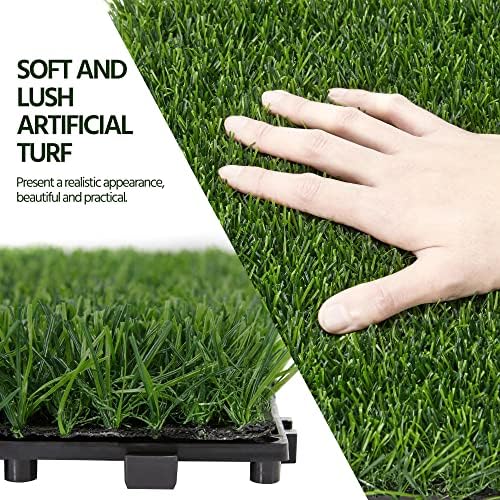 Yaheetech Artificial Grass Turf Tiles 12" x 12" - Image 3