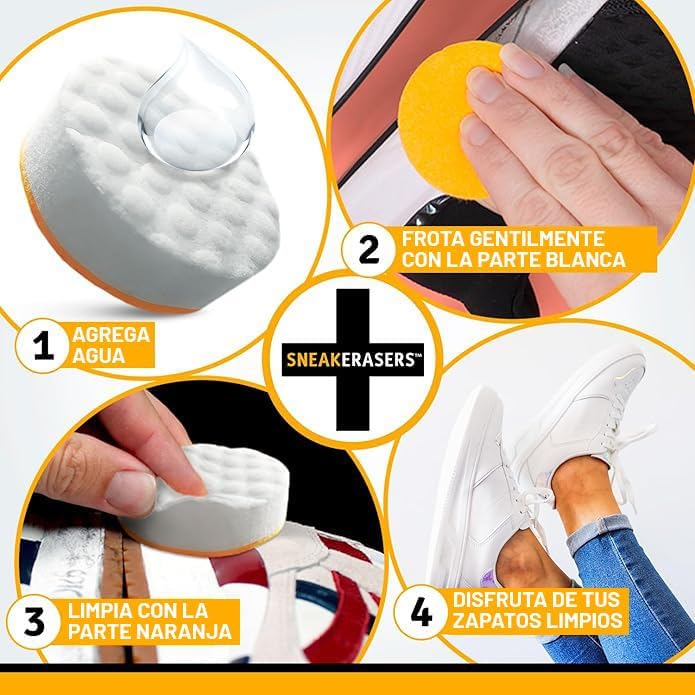 SneakERASERS Sole & Sneaker Cleaner, Premium Shoe Cleaner - Image 7