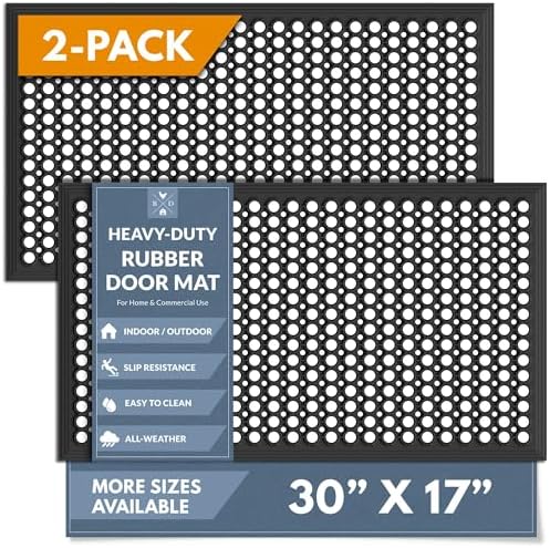 Barnyard Designs Heavy Duty Rubber Drainage Door Mat by BarnyardDesigns
