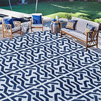 SAND MINE Reversible Mats, Plastic Straw Rug, Modern Area Rug, Large Floor Mat - Image 6