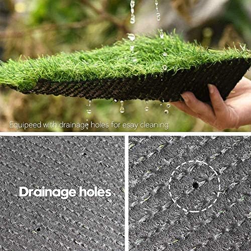 Deluxe Realistic Artificial Grass Turf 4FTX25FT, 1.37" Thick 70 oz Face Weight - Image 4