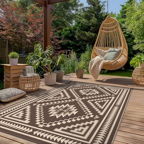 GENIMO Outdoor Rug, Waterproof Plastic Rugs - Image 2