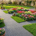 New Stone 44-Pack Interlocking Deck Tiles, 12x12 Inch Modular Patio Flooring by USGOLDTIME