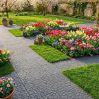 New Stone 44-Pack Interlocking Deck Tiles, 12x12 Inch Modular Patio Flooring by USGOLDTIME