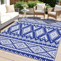 OLANLY Outdoor Rug 5x8 ft Waterproof Reversible Boho Mat by OLANLY