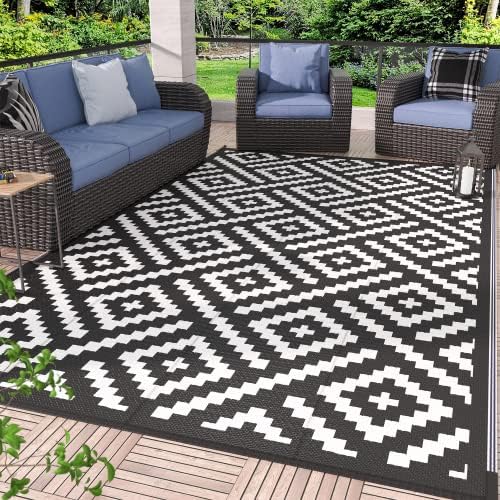 GENIMO Outdoor Rug, Waterproof Plastic Rugs by GENIMO
