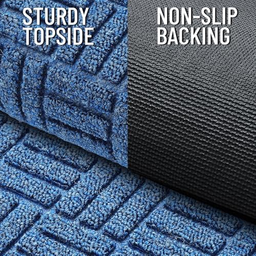 OLANLY Front Door Mat Outside Entrance 47x32, Heavy-Duty Rubber Doormat - Image 3