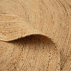 Hausattire Jute Braided Woven Area Rug 5 Feet Round - Image 6