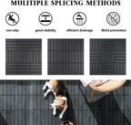 44 Pack Plastic Interlocking Patio Deck Tiles Waterproof All Weather - Image 3