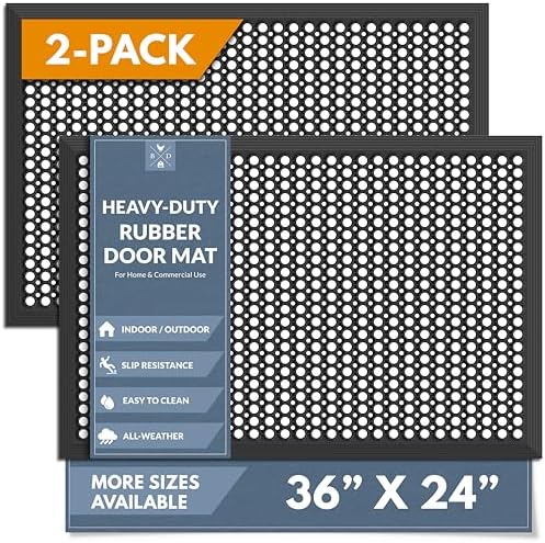 Barnyard Designs Heavy Duty Rubber Drainage Door Mat by BarnyardDesigns