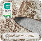 Brown Rug Runners for Hallways Kitchen 2.6x8 Non Slip Washable Entryway Runner - Image 6