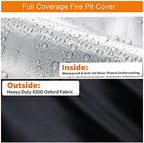 Waterproof Fire Pit Cover 20" D x 15" H - Image 4