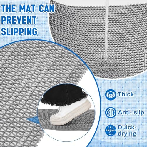 Reallnaive 3ft x 5ft Pool Mat Non Slip Drainage Mats Swimming Pool Floor Deck - Image 3