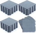 50 Pack Drainage Mats Interlocking Tile 10" x 10" Rubber Floor Tiles by Huwena