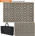 SAND MINE Reversible Mats, Plastic Straw Rug, Modern Area Rug, Large Floor Mat - Image 3