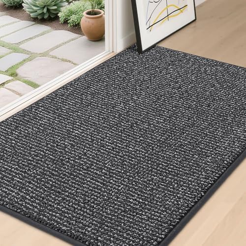 BEQHAUSE Dirt Trapper Door Mat 32"x48", Non-Slip Washable Doormat by BEQHAUSE