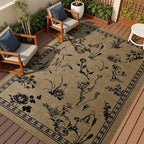 Easy Jute Outdoor Rug, Washable 4x6 Front Door Mat - Image 5