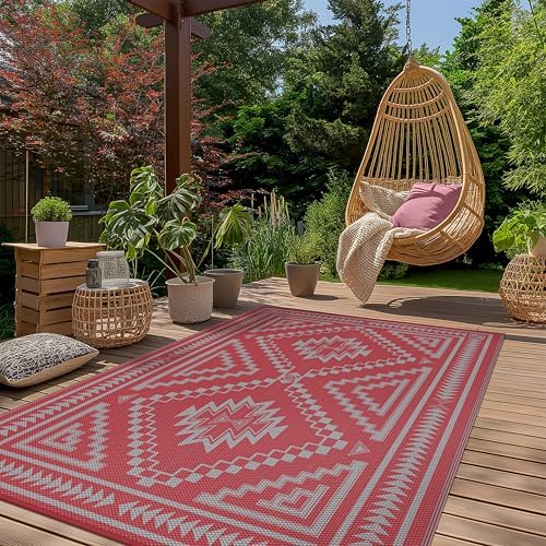 GENIMO Outdoor Rug, Waterproof Plastic Rugs - Image 2