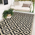 SAND MINE Waterproof Outdoor Rug 5x8 ft, Plastic Reversible Rug, Modern Area Rug by SANDMIND