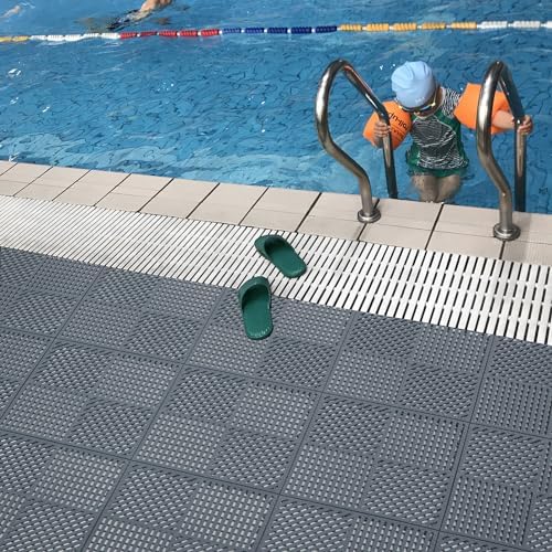 9 Pack Modular Interlocking Outdoor Shower Mat - Image 6