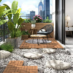 Goovilla Plastic Interlocking Deck Tiles, 36 Pack 12"x12" - Image 2