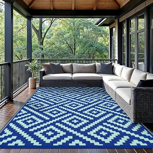 GENIMO Outdoor Rug, Waterproof Plastic Rugs - Image 2