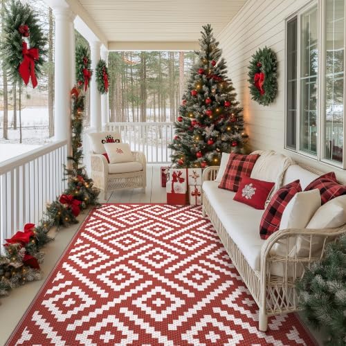 GENIMO Outdoor Rug, Waterproof Plastic Rugs - Image 2