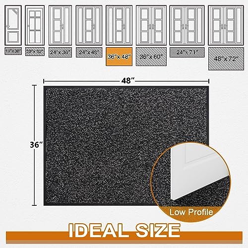 Mibao Super Absorbent Front Door Mat, Non-Slip Washable Indoor Doormats - Image 2