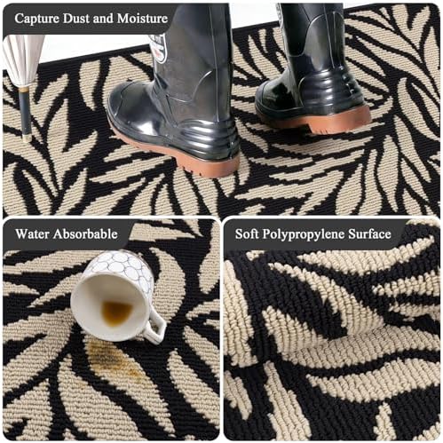 Ileading Indoor Door Mat 32"x48", Absorbent Muddy Mats - Image 4