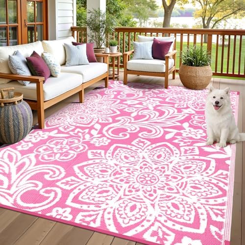 Findosom Waterproof Outdoor Rug 6' x 9' by Findosom