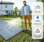 50 Pack Drainage Mats Interlocking Tile 10" x 10" Rubber Floor Tiles - Image 4