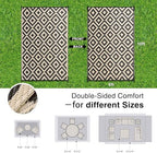 OLANLY Outdoor Rug 8x10 ft Waterproof Reversible Mat - Image 2