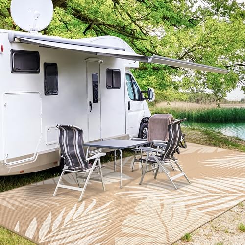 GENIMO Outdoor Rug, Waterproof Plastic Rugs 10'x14' - Image 4