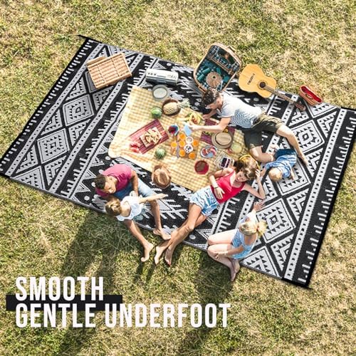OLANLY Outdoor Rug 8x10 ft Waterproof Reversible Boho Mat - Image 6