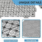 12” x 12” Drainage Interlocking Floor Mats 12 Pack - Image 3
