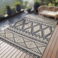 OLANLY Outdoor Rug 4x6 ft Waterproof Reversible Boho Mat by OLANLY