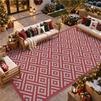 GENIMO Outdoor Rug, Waterproof Plastic Rugs by GENIMO