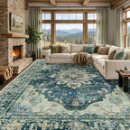 RELEANY Washable Area Rug, Large 9'x12' by RELEANY