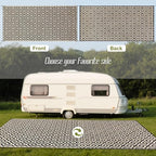SAND MINE Reversible Mats, Plastic Straw Rug, Modern Area Rug, Large Floor Mat - Image 3