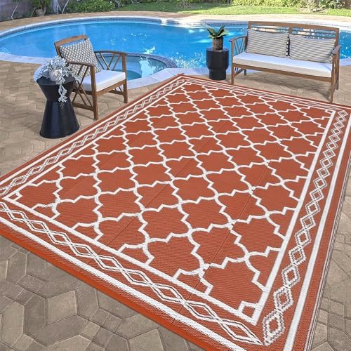 GlowSol Outdoor Rug 9x12 Waterproof Outdoor Plastic Straw Rug - Image 6