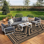 GENIMO Outdoor Rug, Waterproof Plastic Rugs by GENIMO