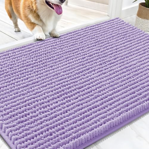 OLANLY Dog Door Mat for Muddy Paws 30x20, Extra Absorbent Chenille Mud Mat by OLANLY