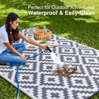OLANLY Outdoor Rug 8x10 ft Waterproof Reversible Mat - Image 3